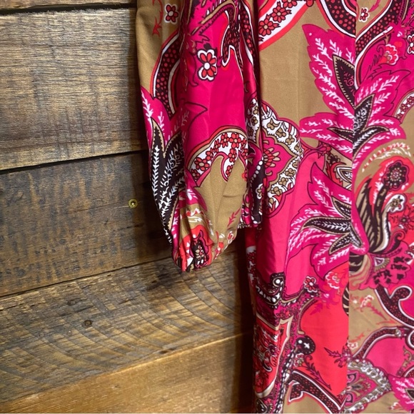 Jude Connally Megan Dress Monaco In Paisley Berry - Picture 3 of 6